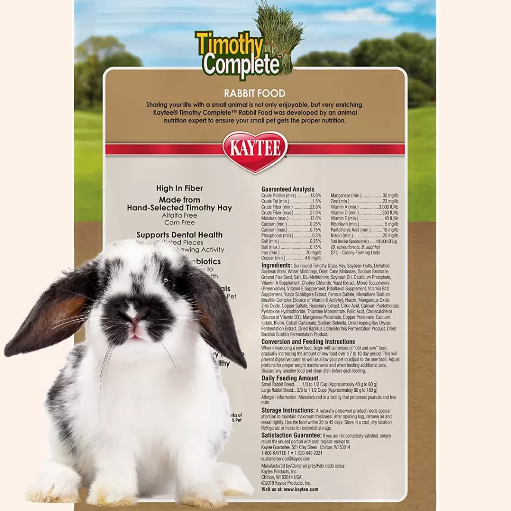 Rabbit food ingredients 