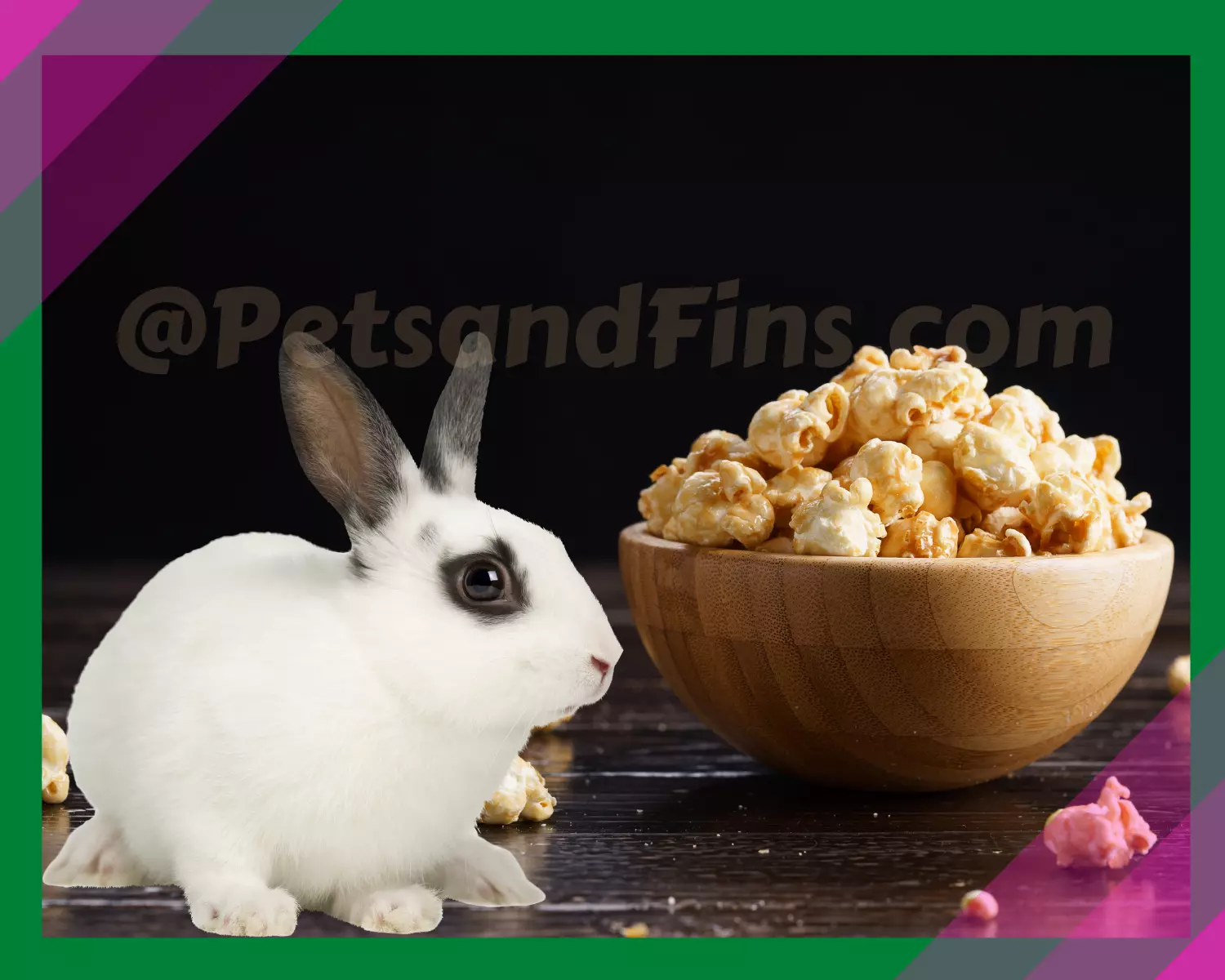 Rabbit and caramel popcorn