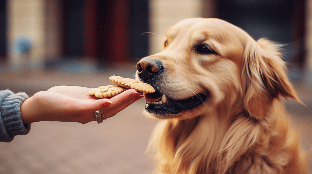 koolkat555 A Golden Retriever receiving a treat and affection f fbb60eaa 380b 470a 90f0 c6e80ad7bc82