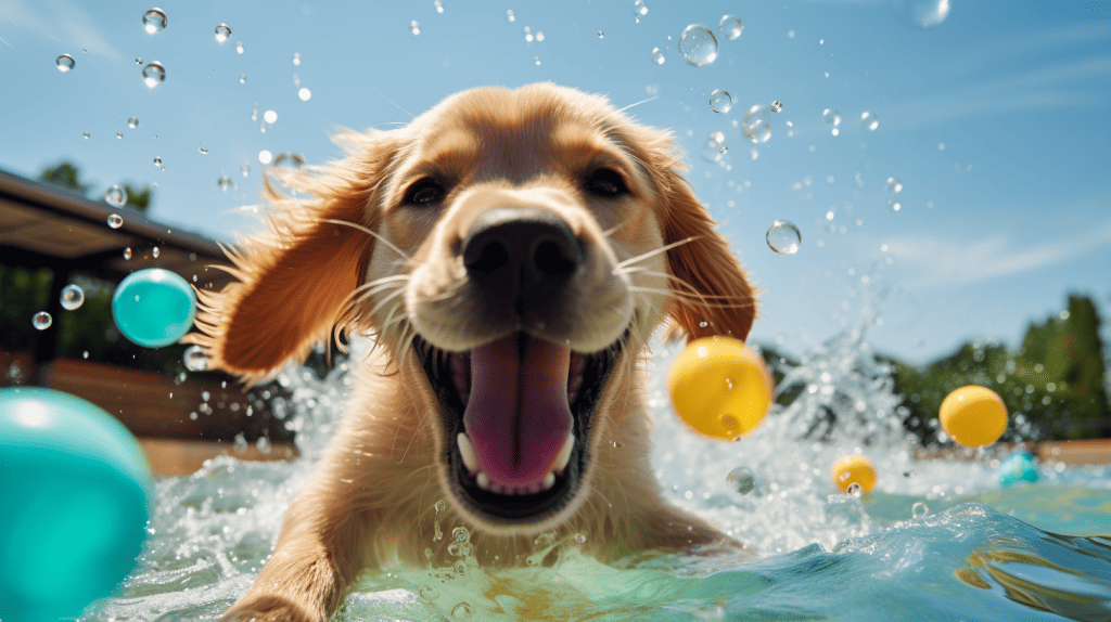 koolkat555 A happy Golden Retriever puppy splashing in shallow 89dd293b 3ca4 4f73 bdba 5ac60f8d96f5