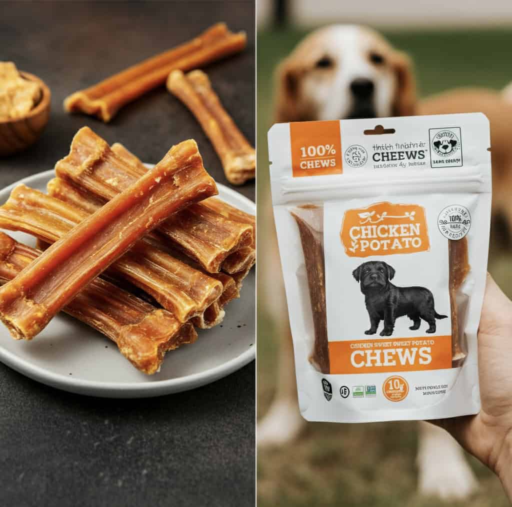 Quick 3-Ingredient Chicken Sweet Potato Treats For Dogs