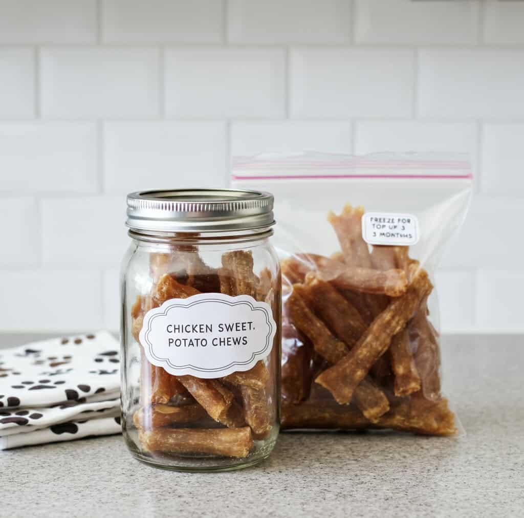 Quick 3-Ingredient Chicken Sweet Potato Treats For Dogs