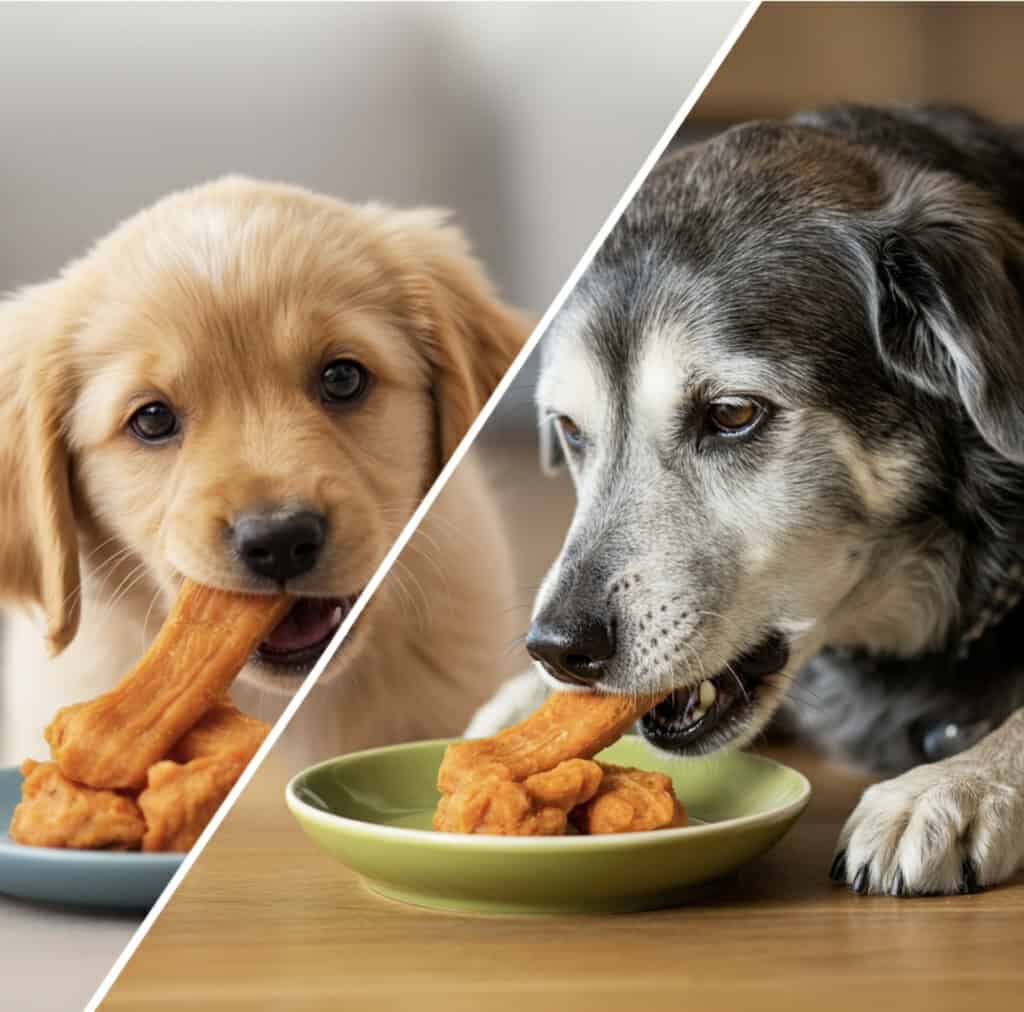 Quick 3-Ingredient Chicken Sweet Potato Treats For Dogs